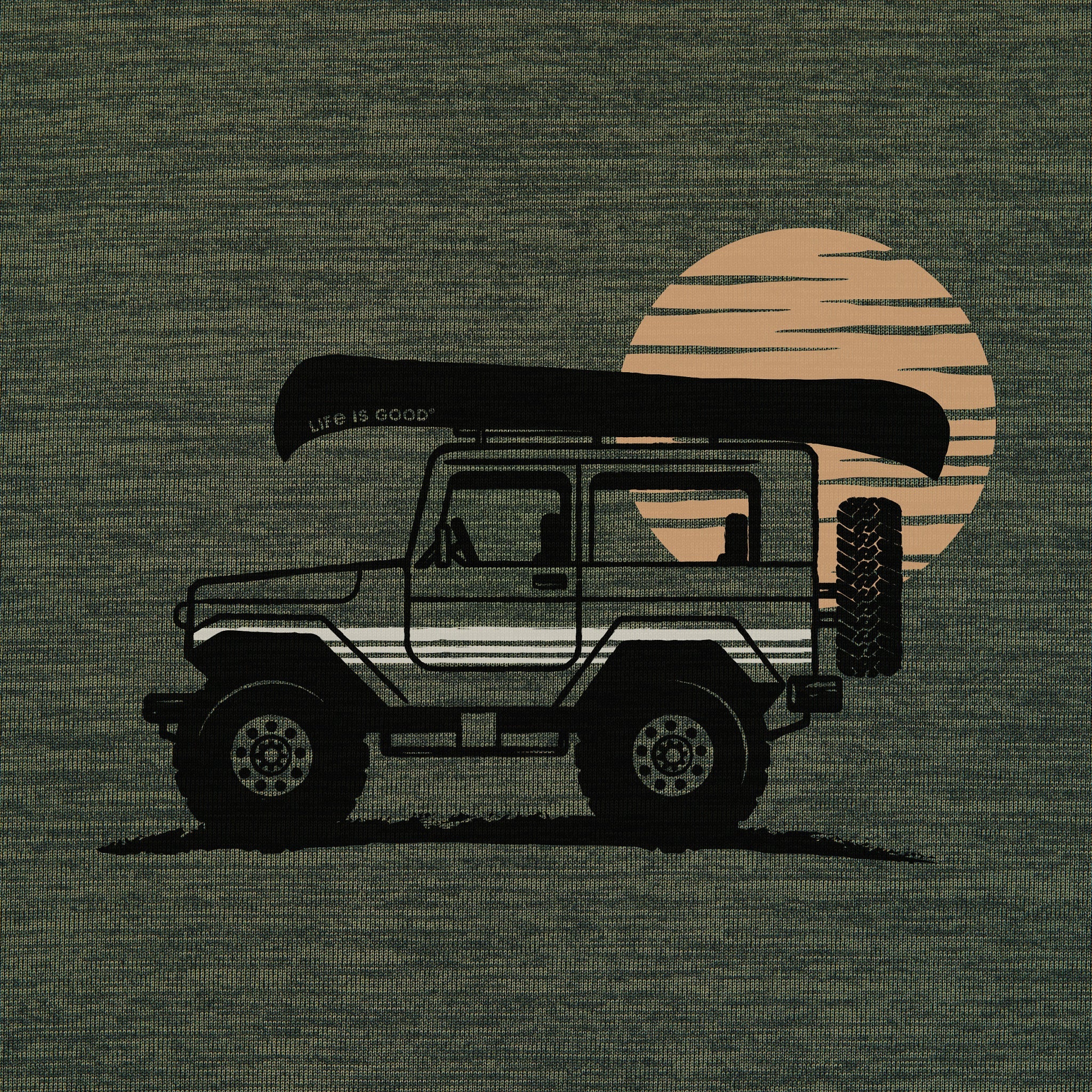 Men's ATV Canoe Long Sleeve Sun Crusher Hoodie