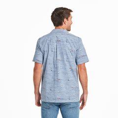 Men's Water Sports Pattern Camp Shirt