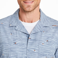 Men's Water Sports Pattern Camp Shirt
