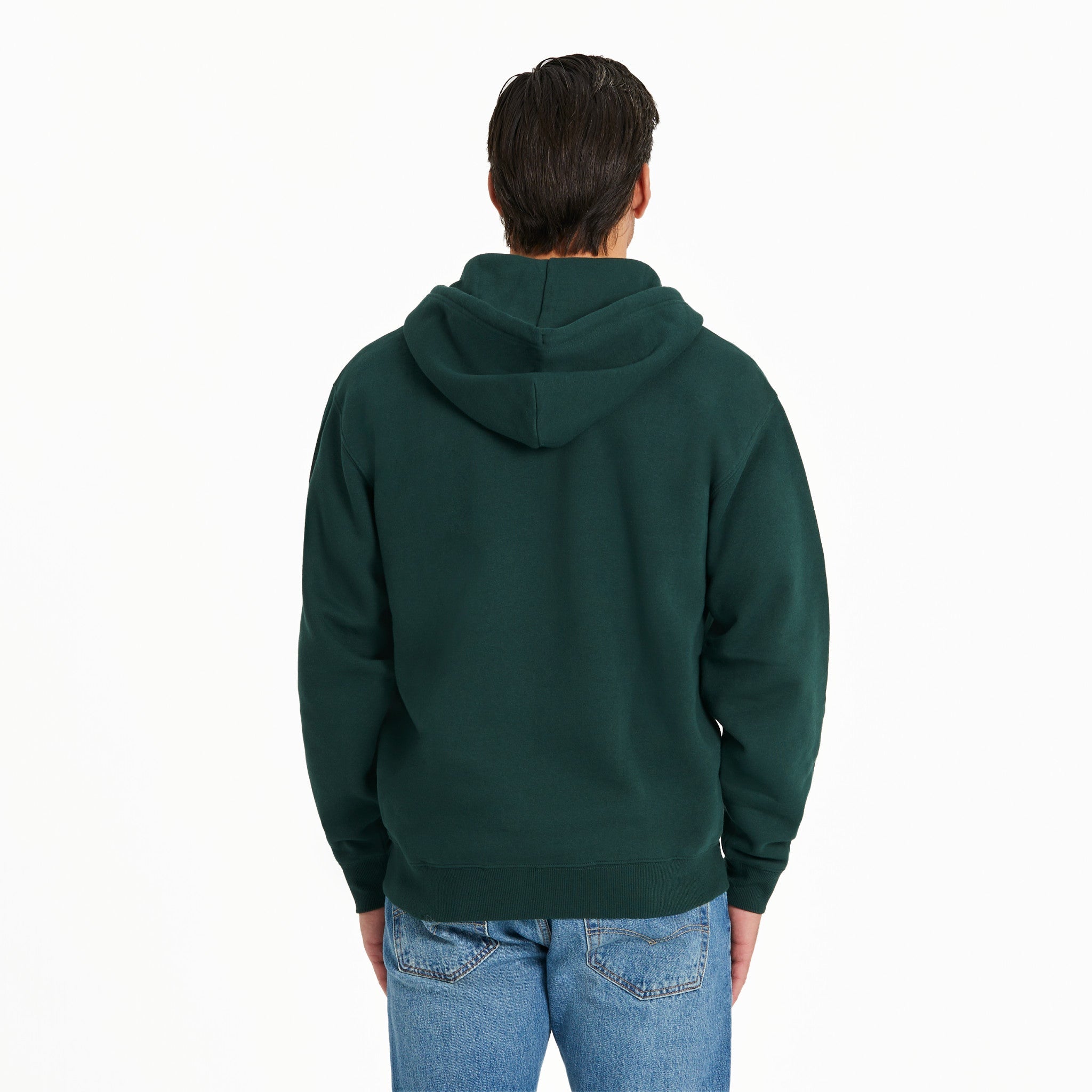 Men's Three Striped Block Good Vibes Fleece Zip Hoodie