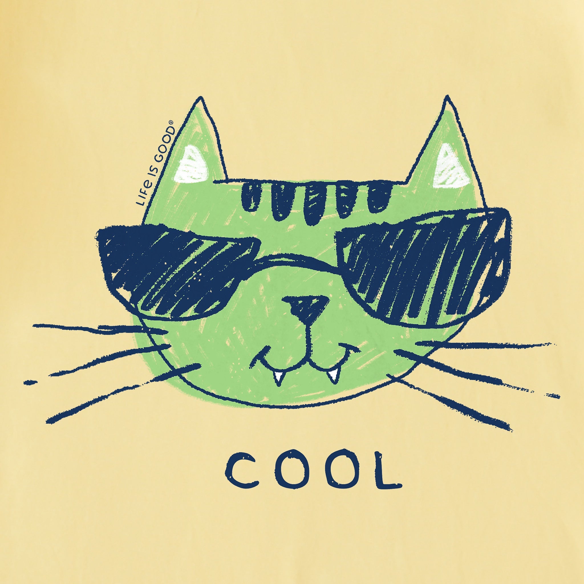Kids Cool Cat Short Sleeve Crusher Tee