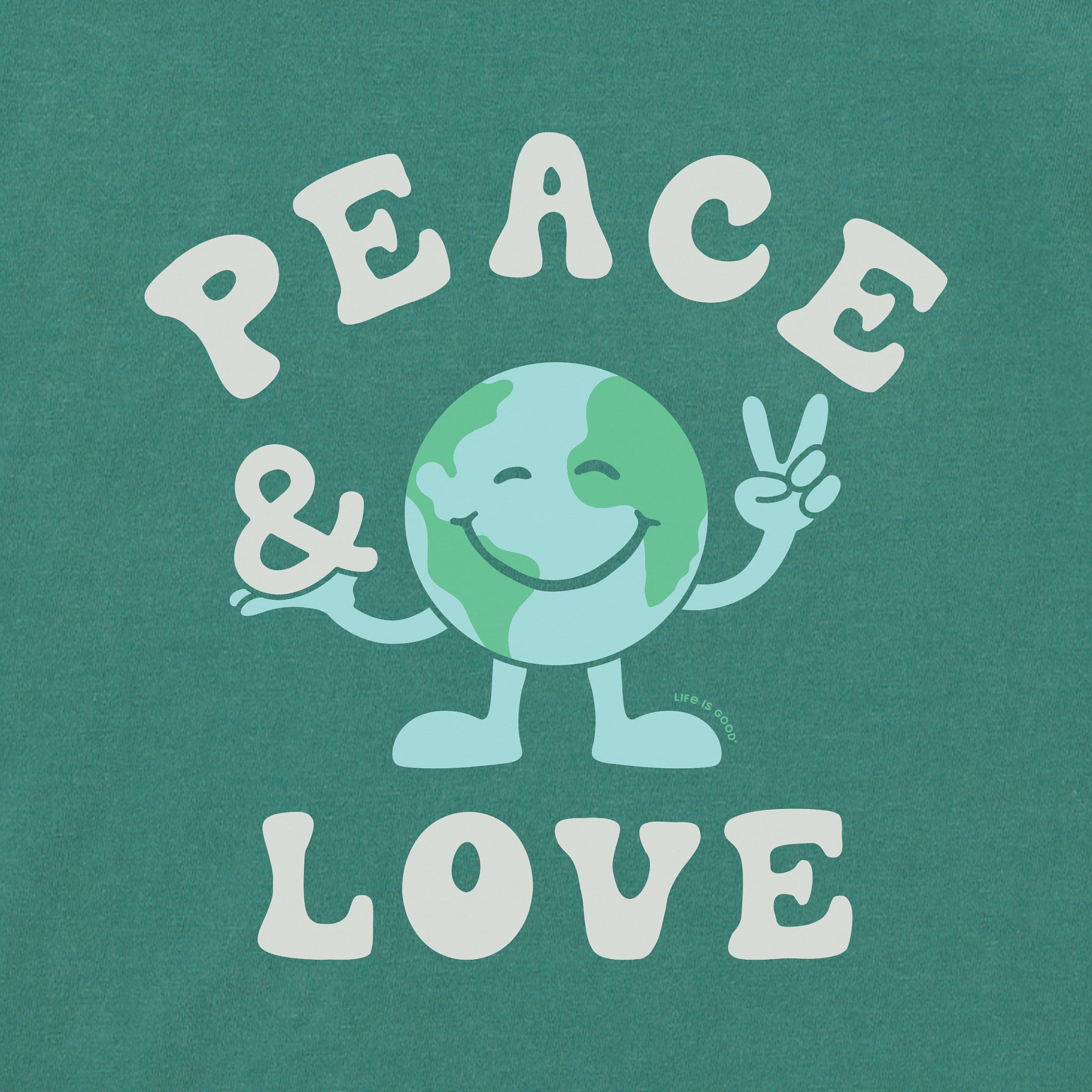 Baby Peace & Love Earth Short Sleeve Crusher Bodysuit