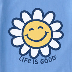 Baby Happy Smile Daisy Short Sleeve Crusher Bodysuit