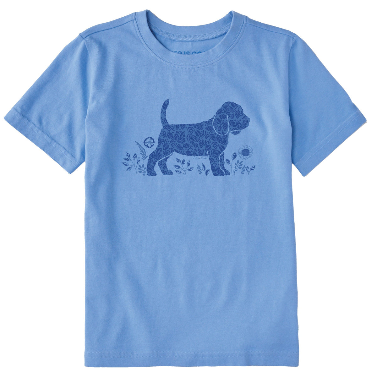 Kids Leaves Beagle Puppy Short Sleeve Crusher Tee