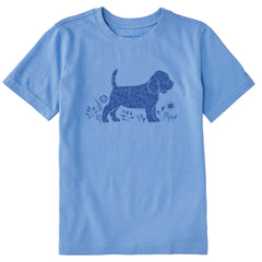 Kids Leaves Beagle Puppy Short Sleeve Crusher Tee