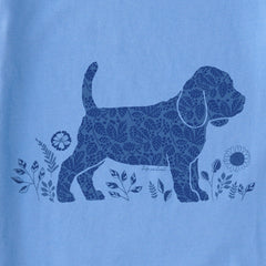 Kids Leaves Beagle Puppy Short Sleeve Crusher Tee