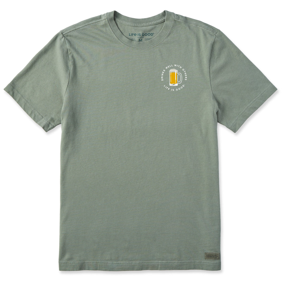Men's Drinks Well with Others Beer Short Sleeve Crusher Tee