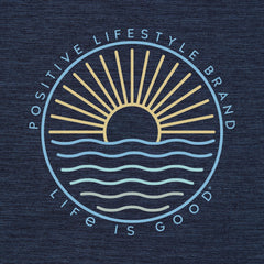 Men's Positive Lifestyle Sun & Waves Short Sleeve Sun Crusher Tee