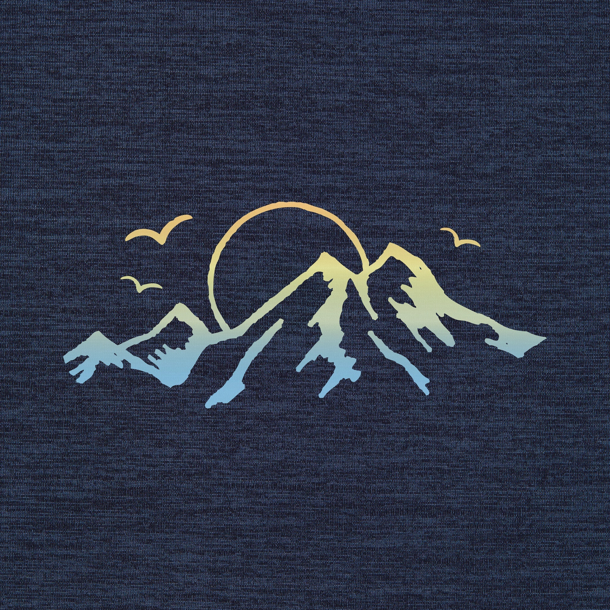 Men's Retro Mountain Range Long Sleeve Sun Crusher Tee