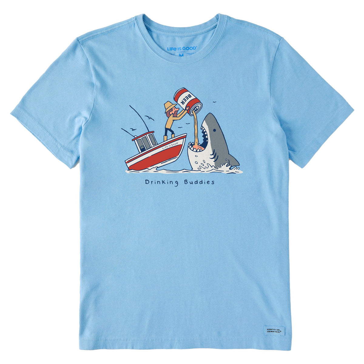 Men's Drinking Buddies Shark Short Sleeve Tee