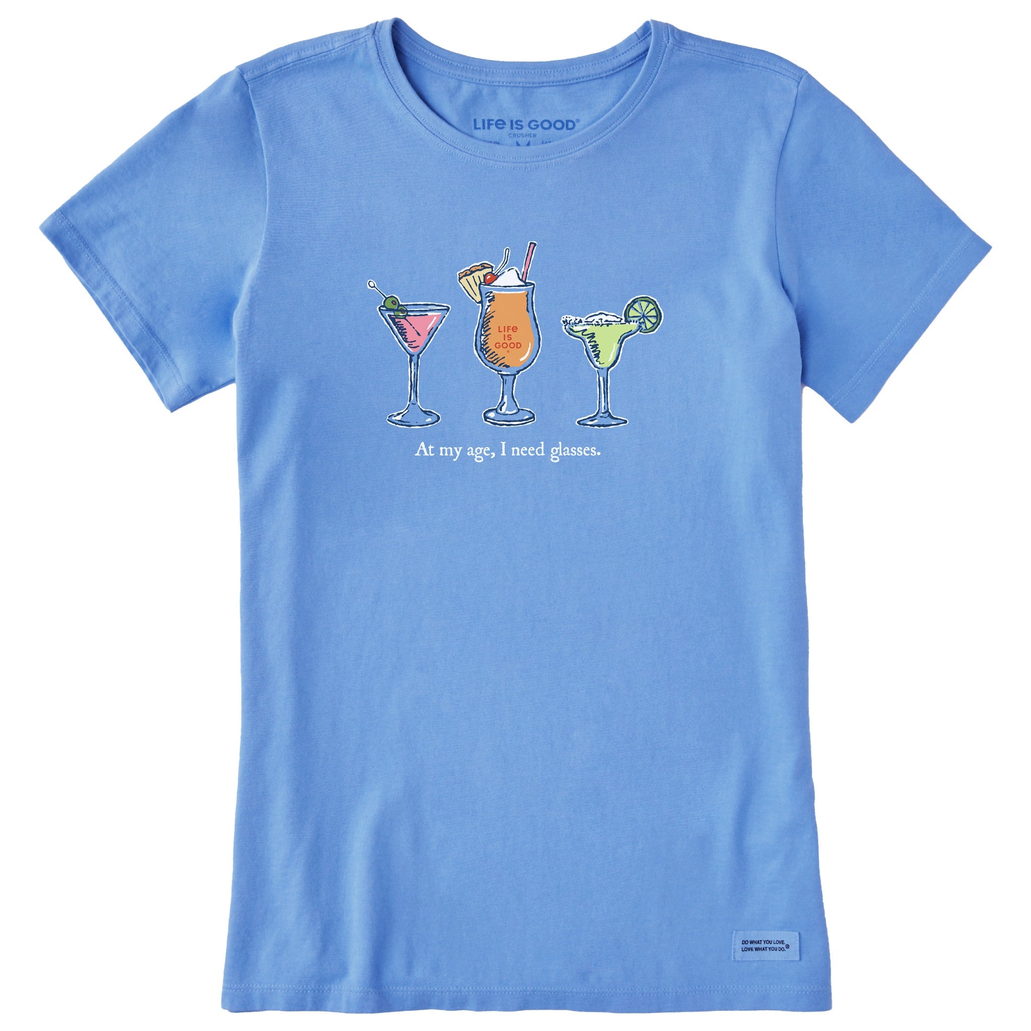Women's I Need Glasses Cocktails Short Sleeve Tee