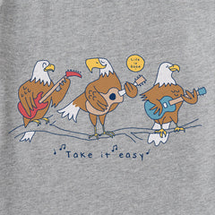 Women's Eagles Take it Easy Short Sleeve Vee