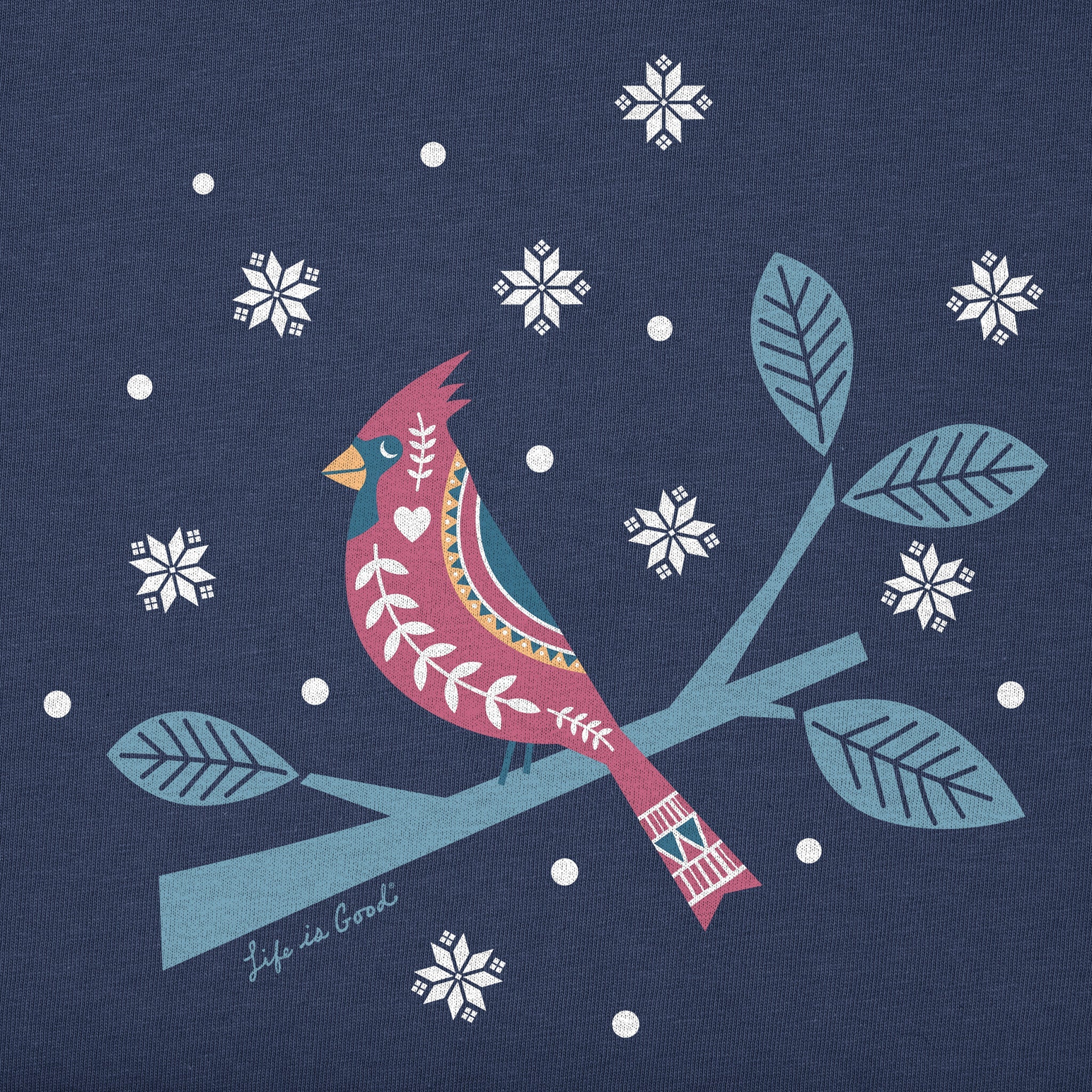Women's Cardinal on Branch Long Sleeve Crusher Tee