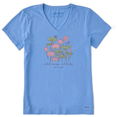 Women's Inhale Exhale Short Sleeve Crusher-LITE Vee