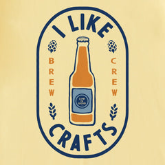 Men's I Like Crafts Label Short Sleeve Crusher-LITE Tee