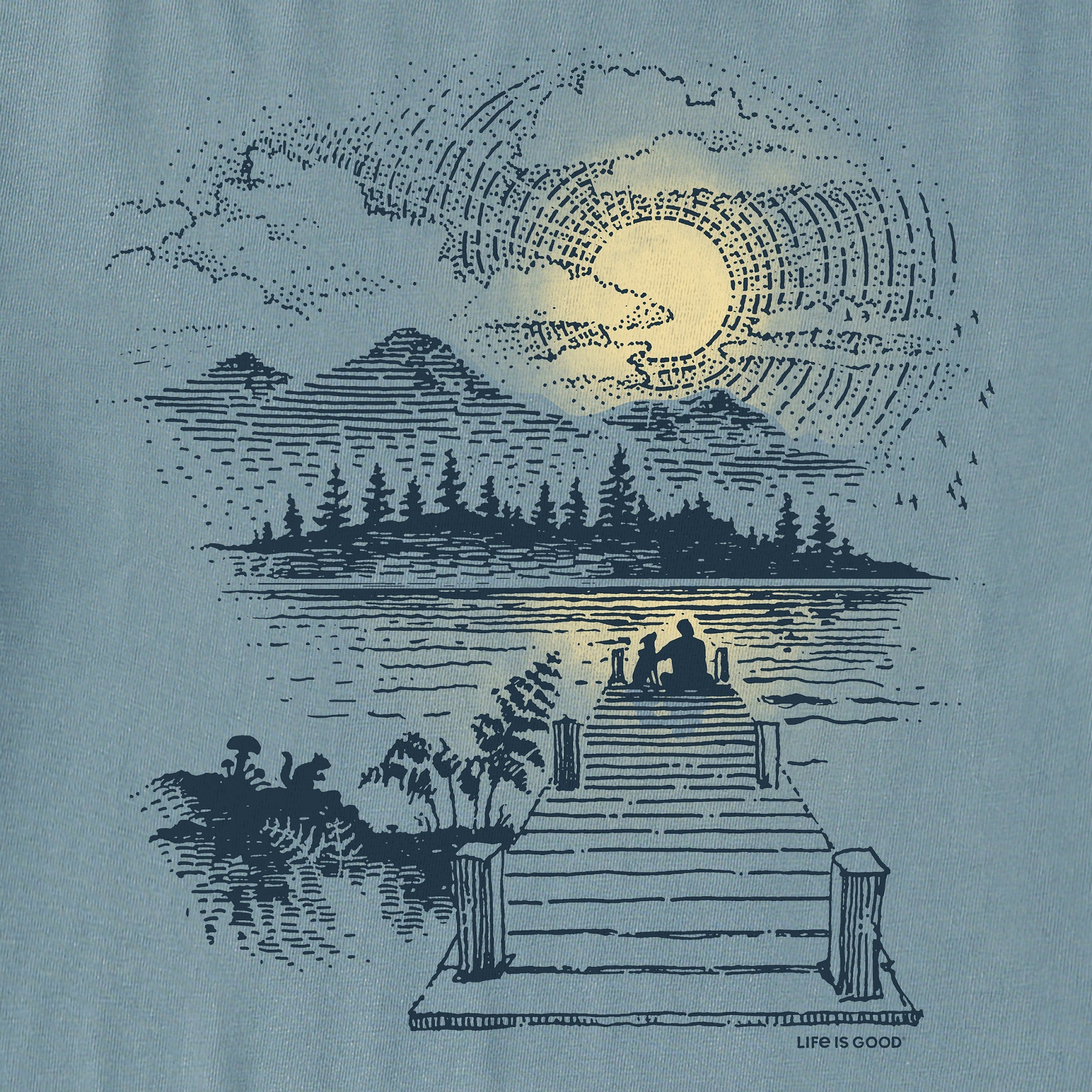 Men's Dock Sunset M Short Sleeve Tee