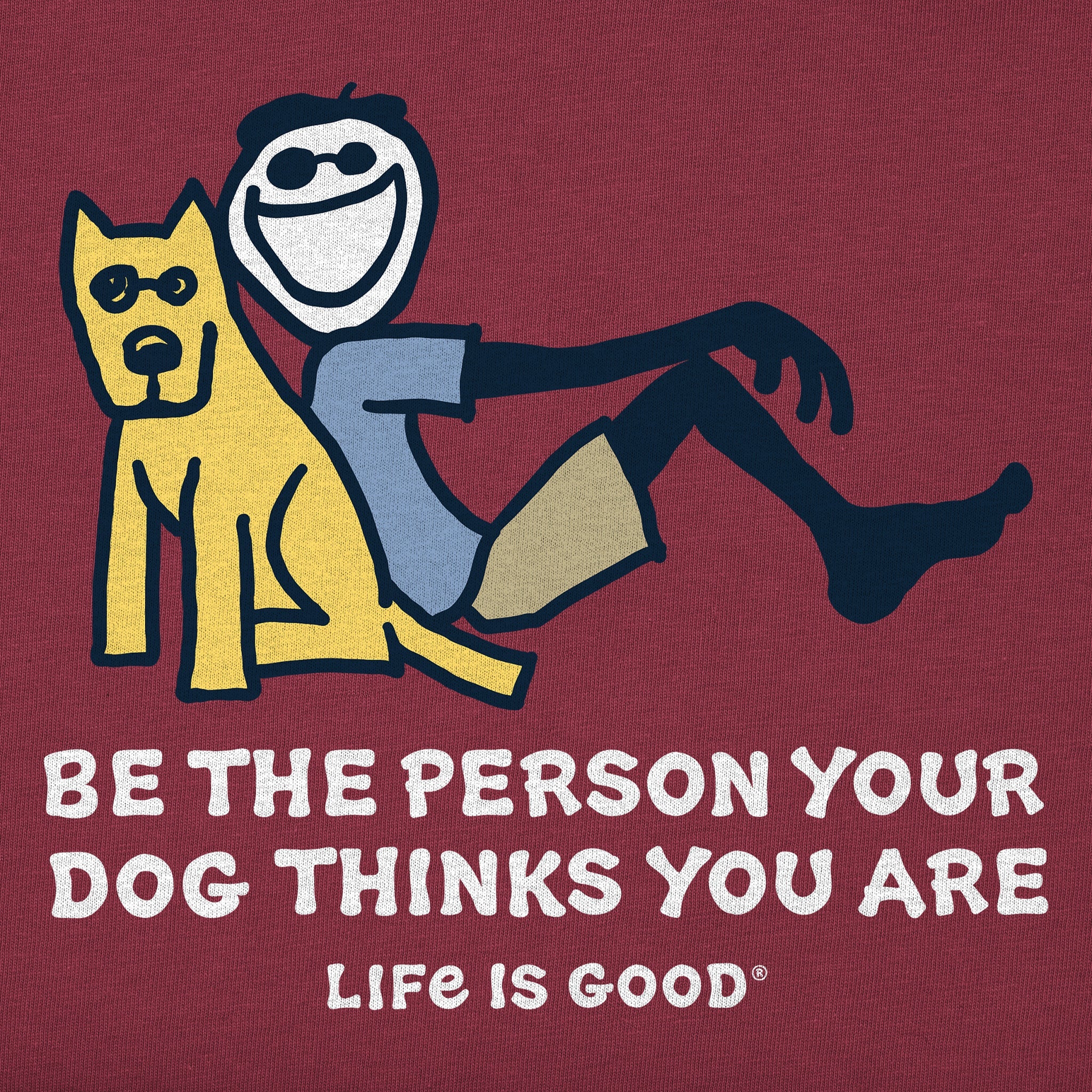 Men's Jake and Rocket Be The Person Short Sleeve Tee