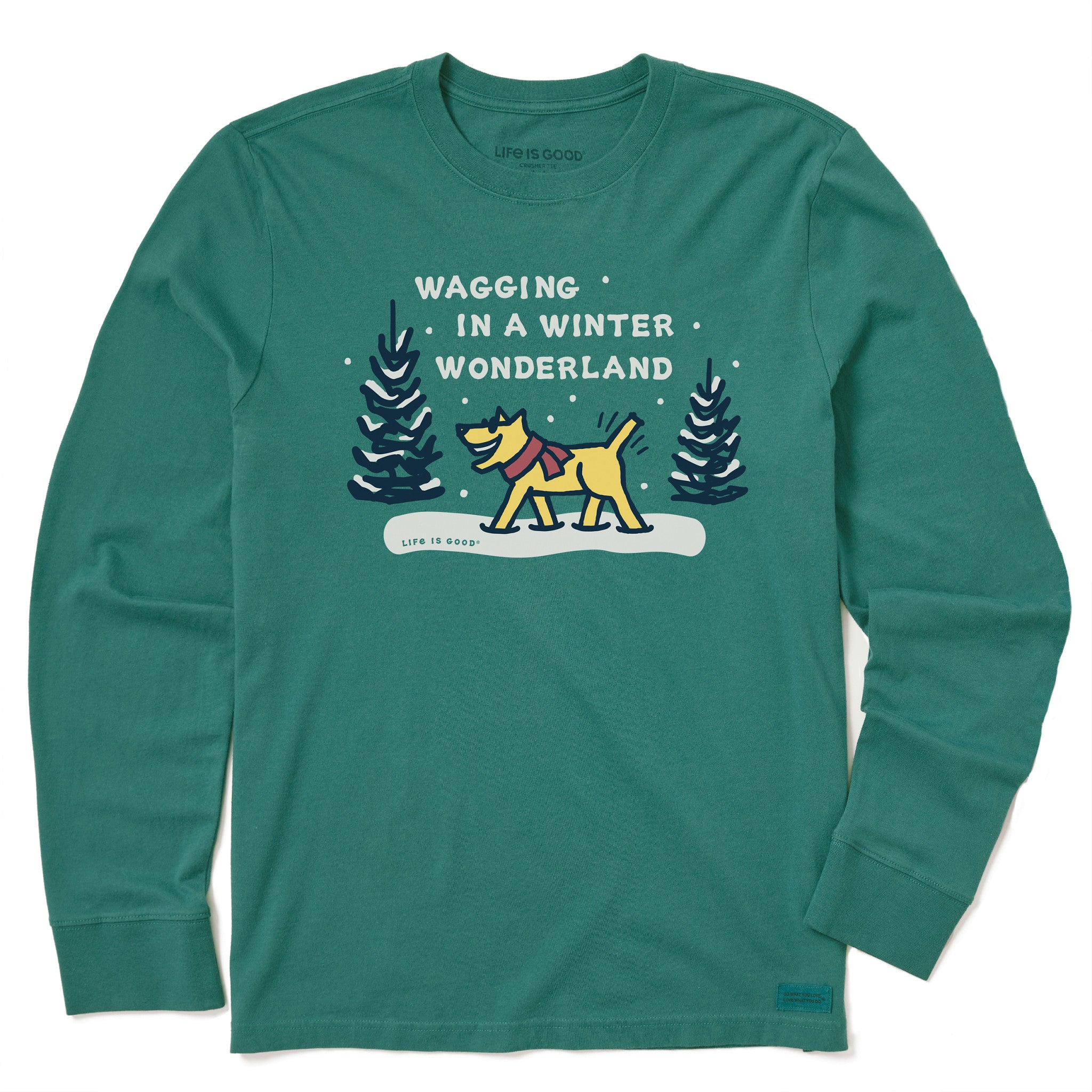 Men's Wagging Wonderland Rocket Long Sleeve Crusher Tee
