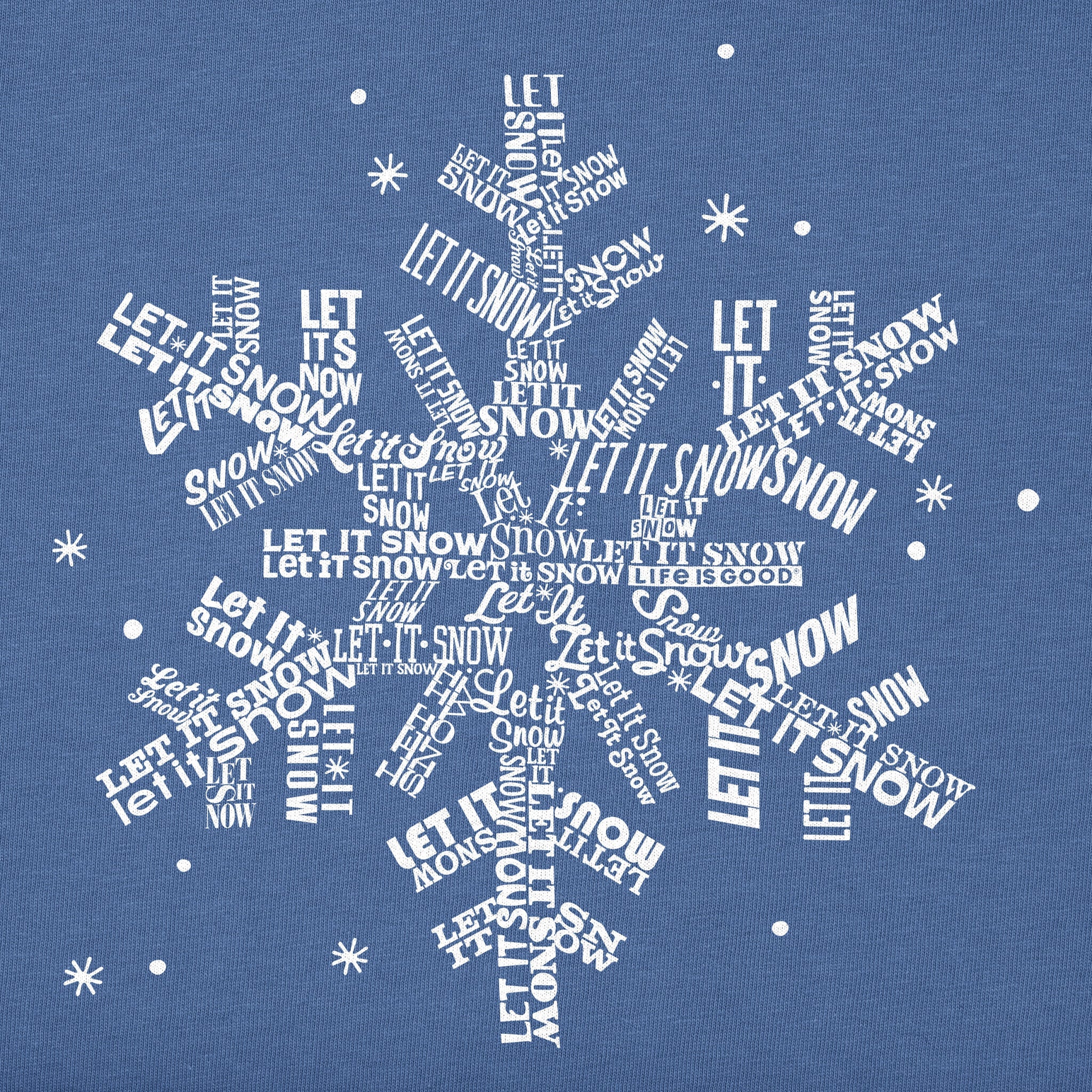 Women's Let It Snowflake Long Sleeve Crusher Vee