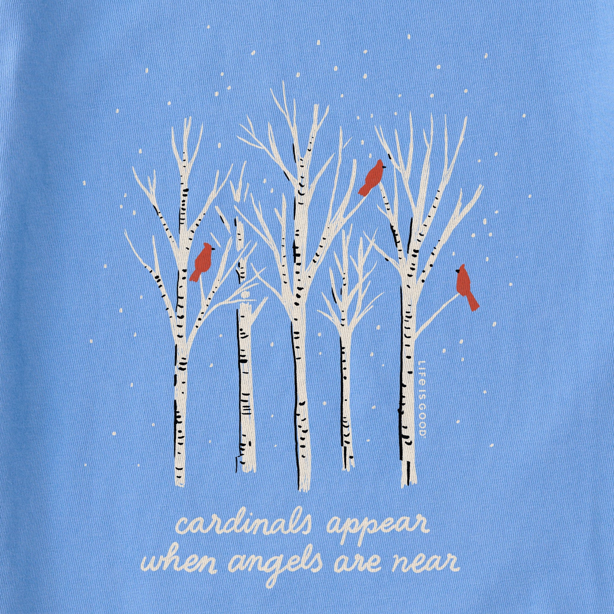 Women's Cardinals Appear Birch Trees Long Sleeve Crusher Vee
