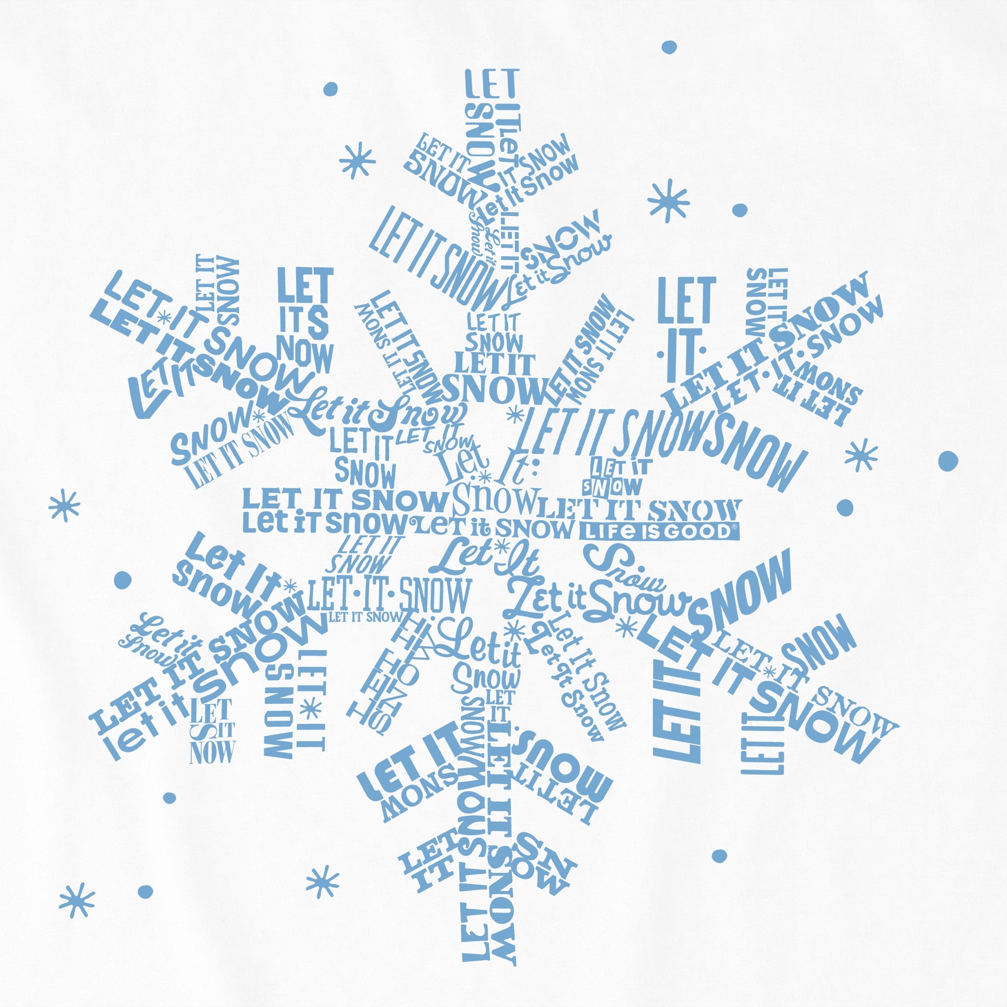 Women's Let It Snowflake Long Sleeve Crusher Tee