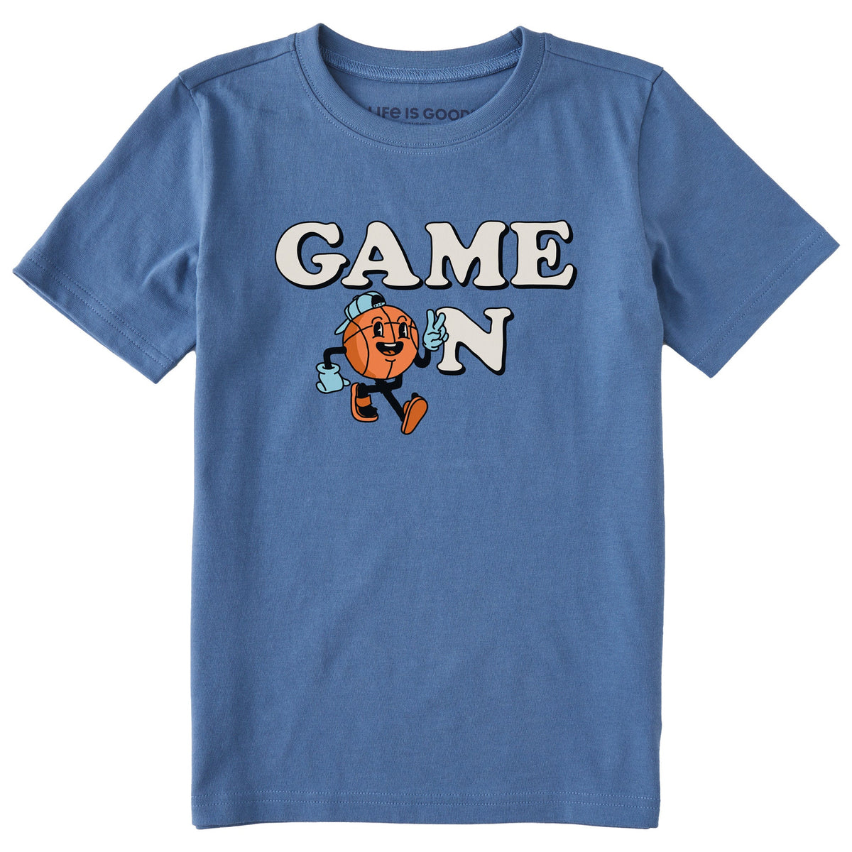 Kids Game On Hoop Short Sleeve Crusher Tee