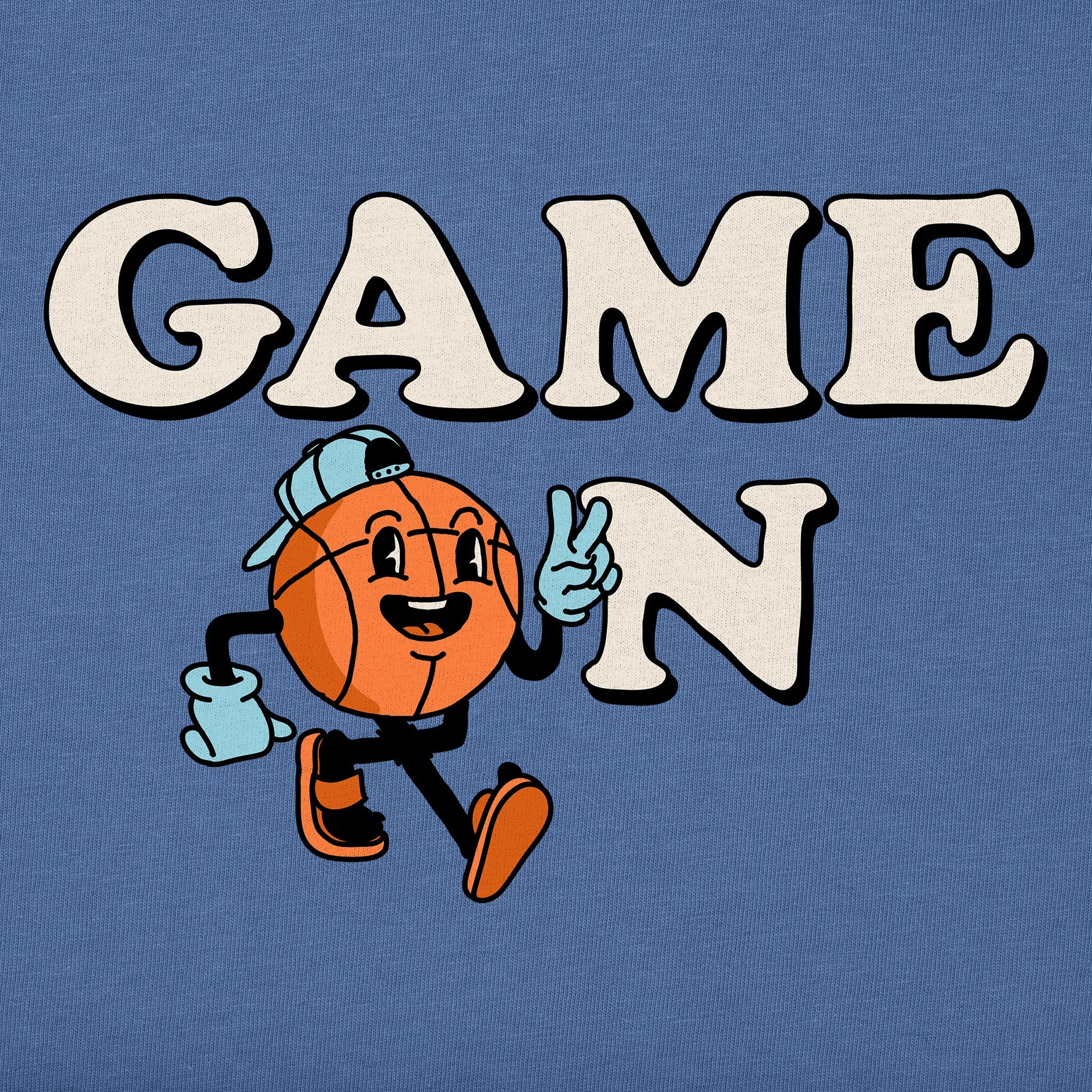 Kids Game On Hoop Short Sleeve Crusher Tee