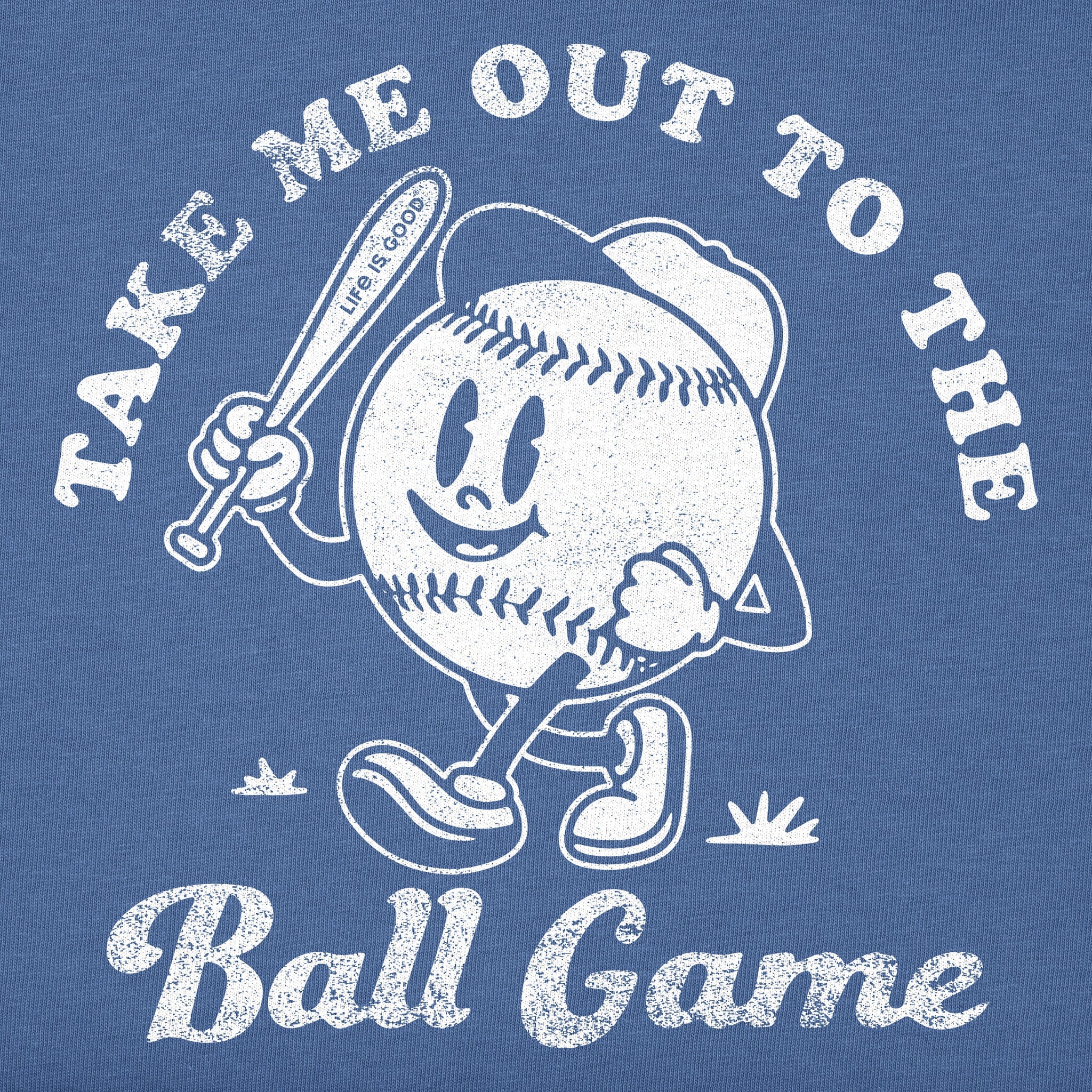 Kids Take Me Out to the Ball Game Short Sleeve Crusher Tee