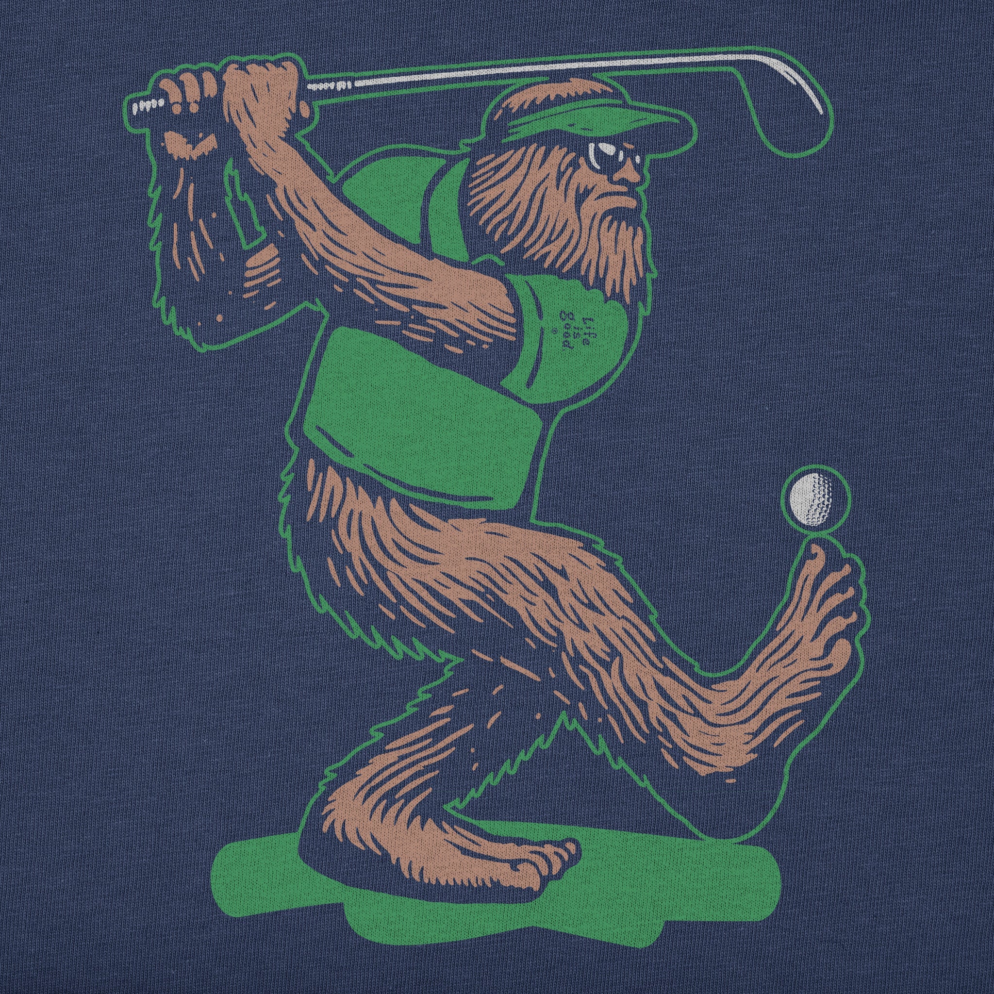 Kids Bigfoot Golfing Short Sleeve Crusher Tee