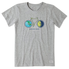 Women's Explore More Bike Short Sleeve Tee