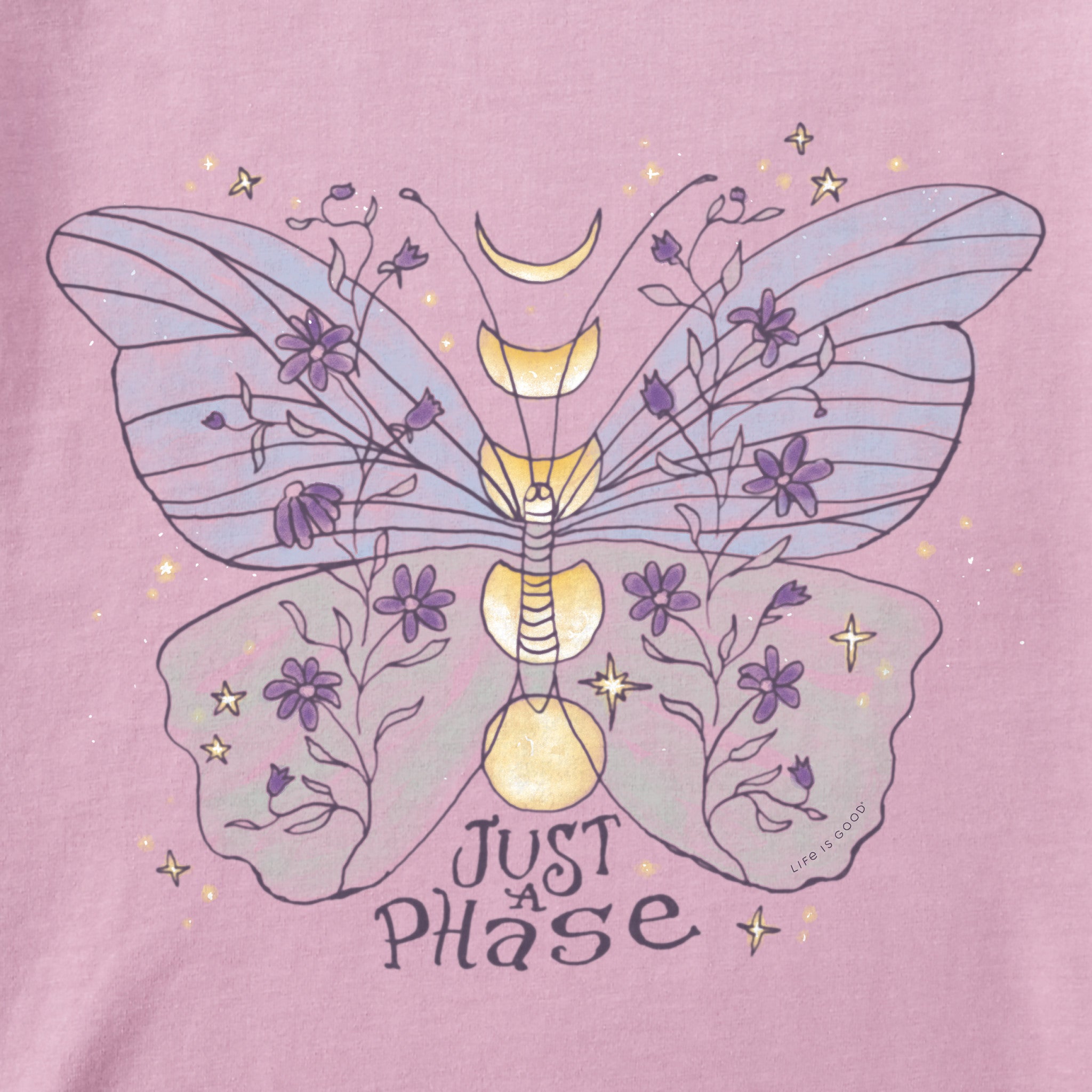 Women's Just a Phase Butterfly Short Sleeve Tee