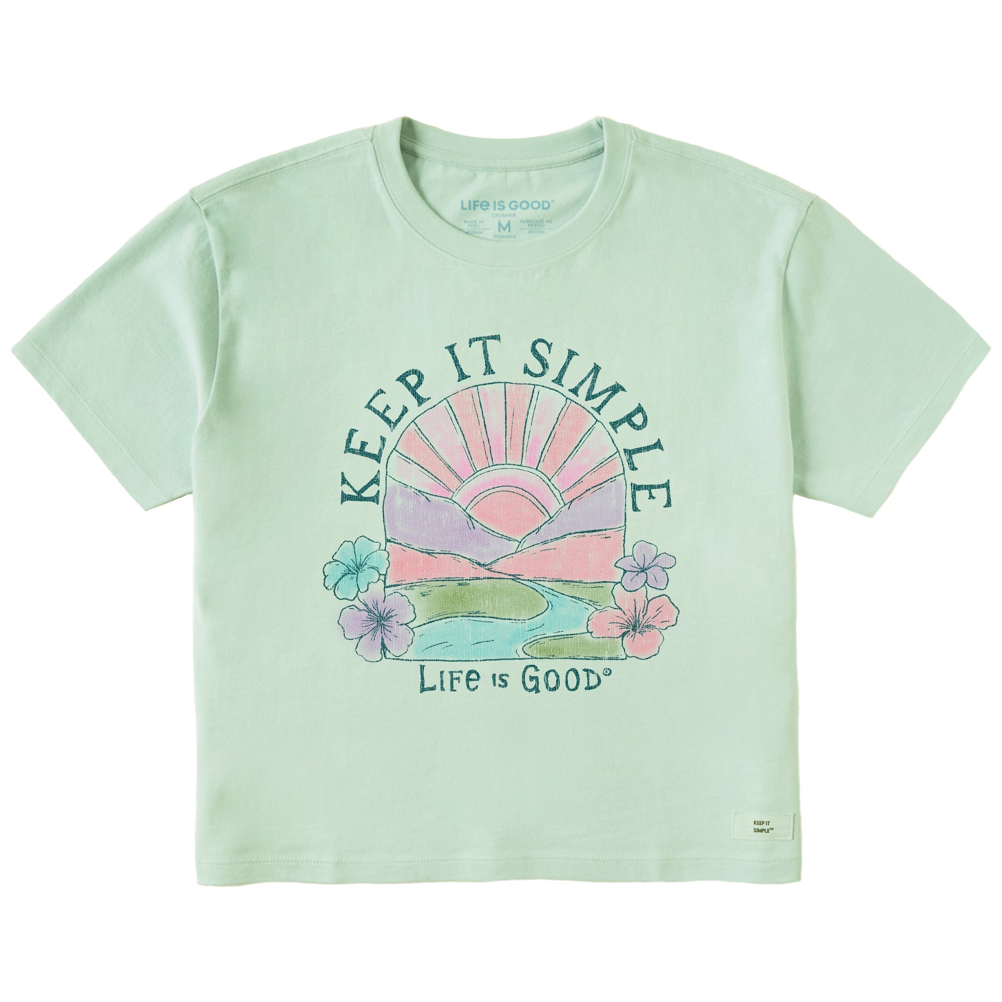 Women's Keep It Simple Sun Short Sleeve Crusher Boxy Tee