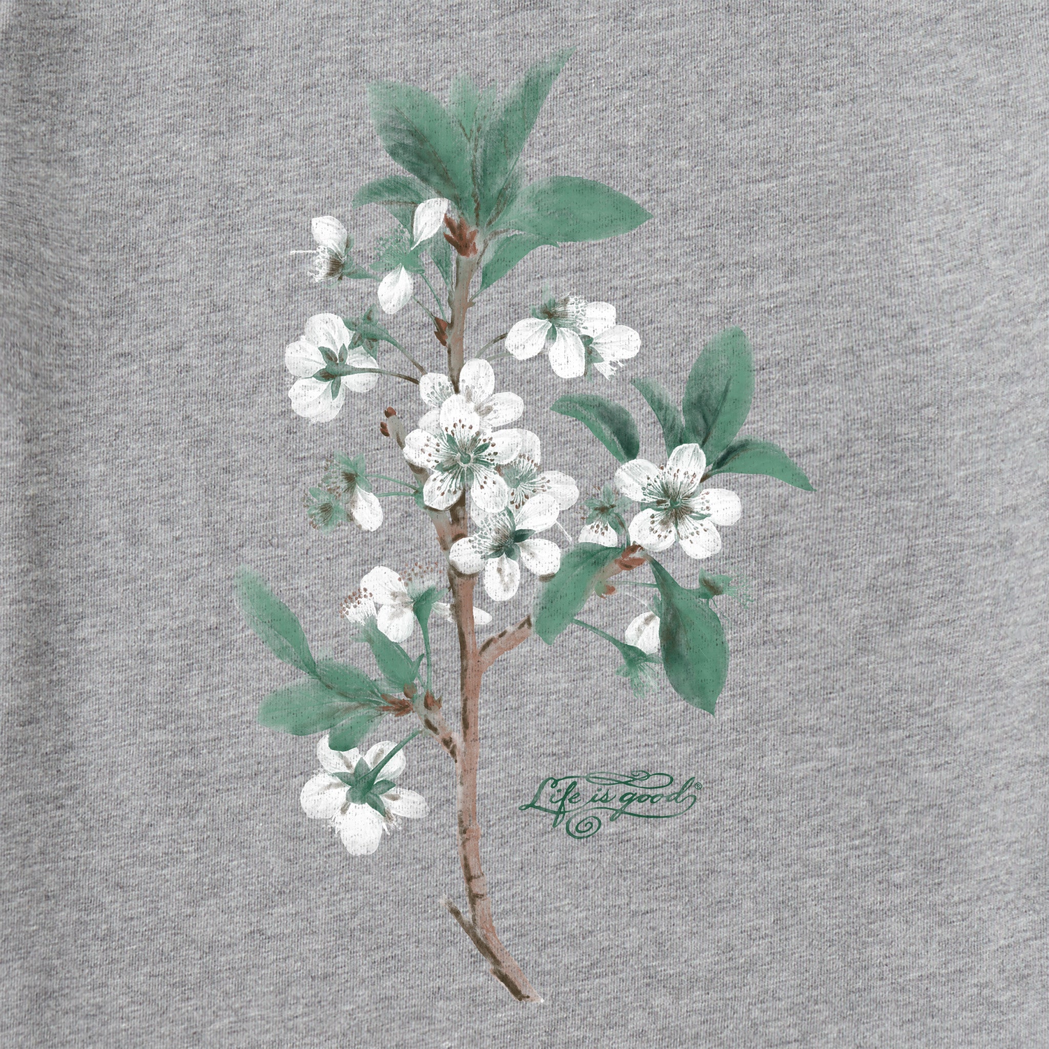 Women's Antique Plum Blossom Painting Long Sleeve Crusher Vee