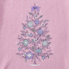 Women's Dreamy Christmas Tree Long Sleeve Crusher Tee