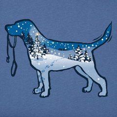 Men's Snowscape Dog Short Sleeve Crusher Tee