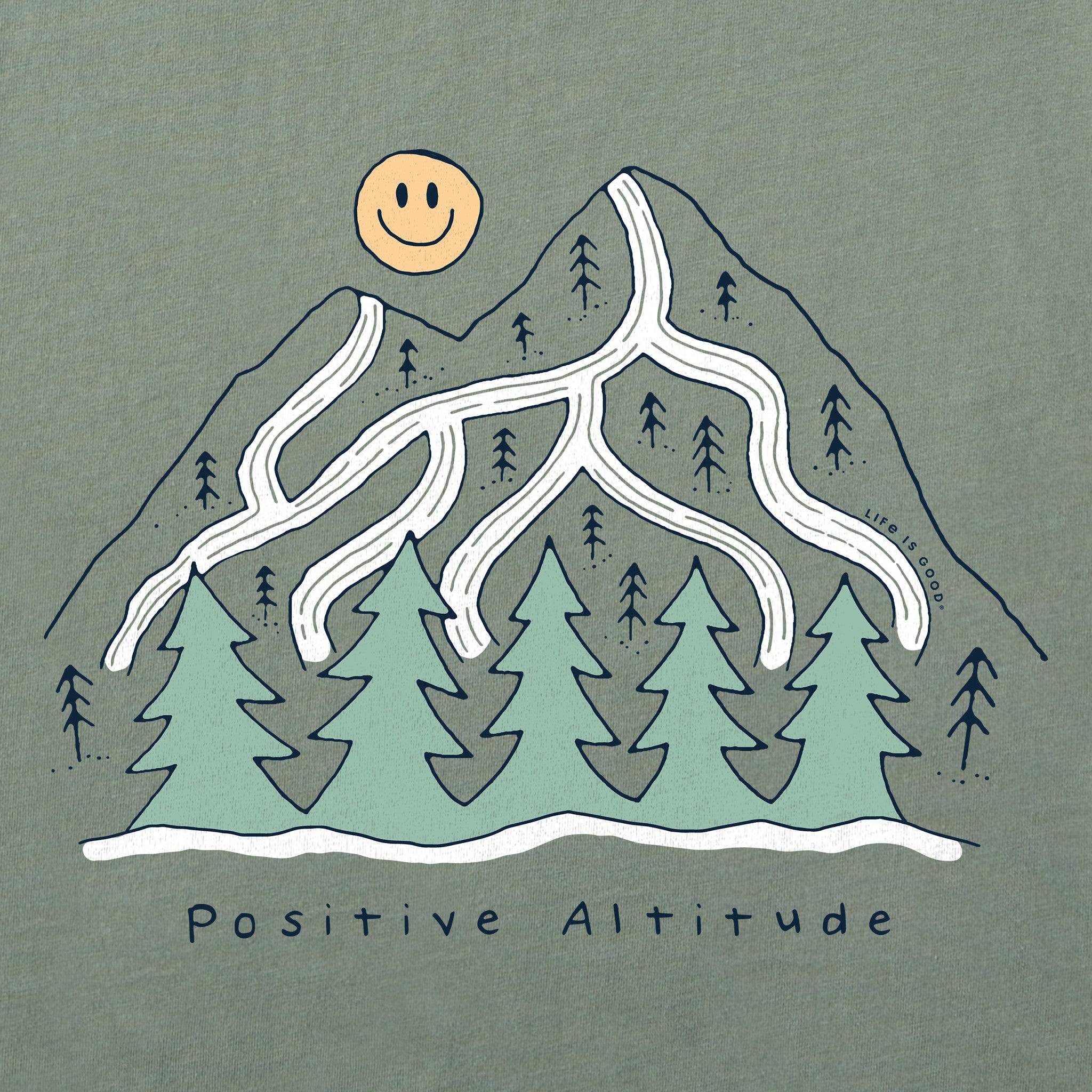 Men's Positive Altitude Mountain Long Sleeve Crusher Tee