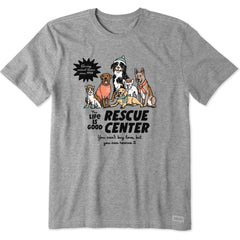 Men's LIG Rescue Center Dogs Short Sleeve Crusher Tee