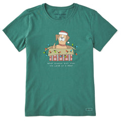 Women's Gift of a Dog Box Short Sleeve Crusher Tee