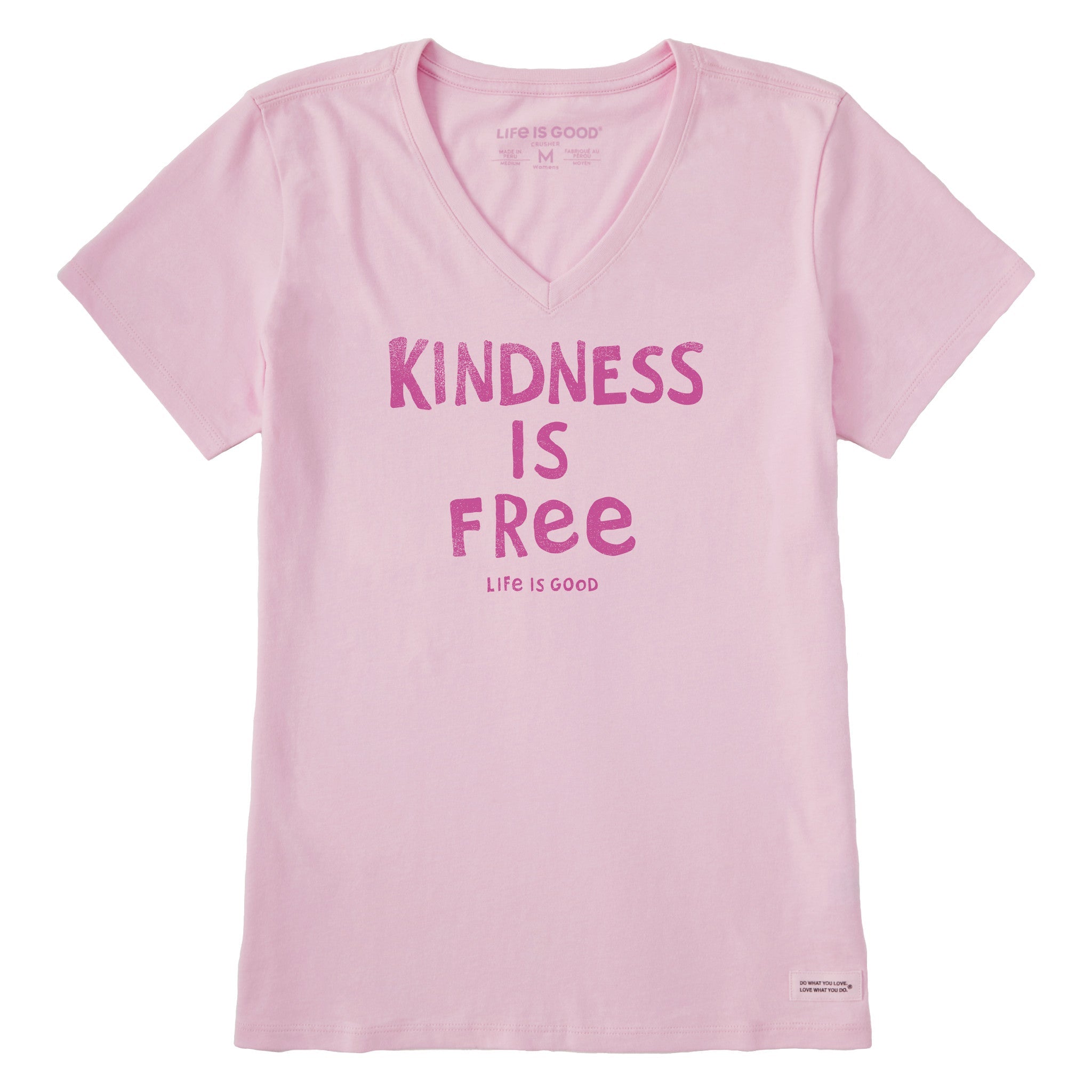 Women's Kindness is Free Short Sleeve Vee