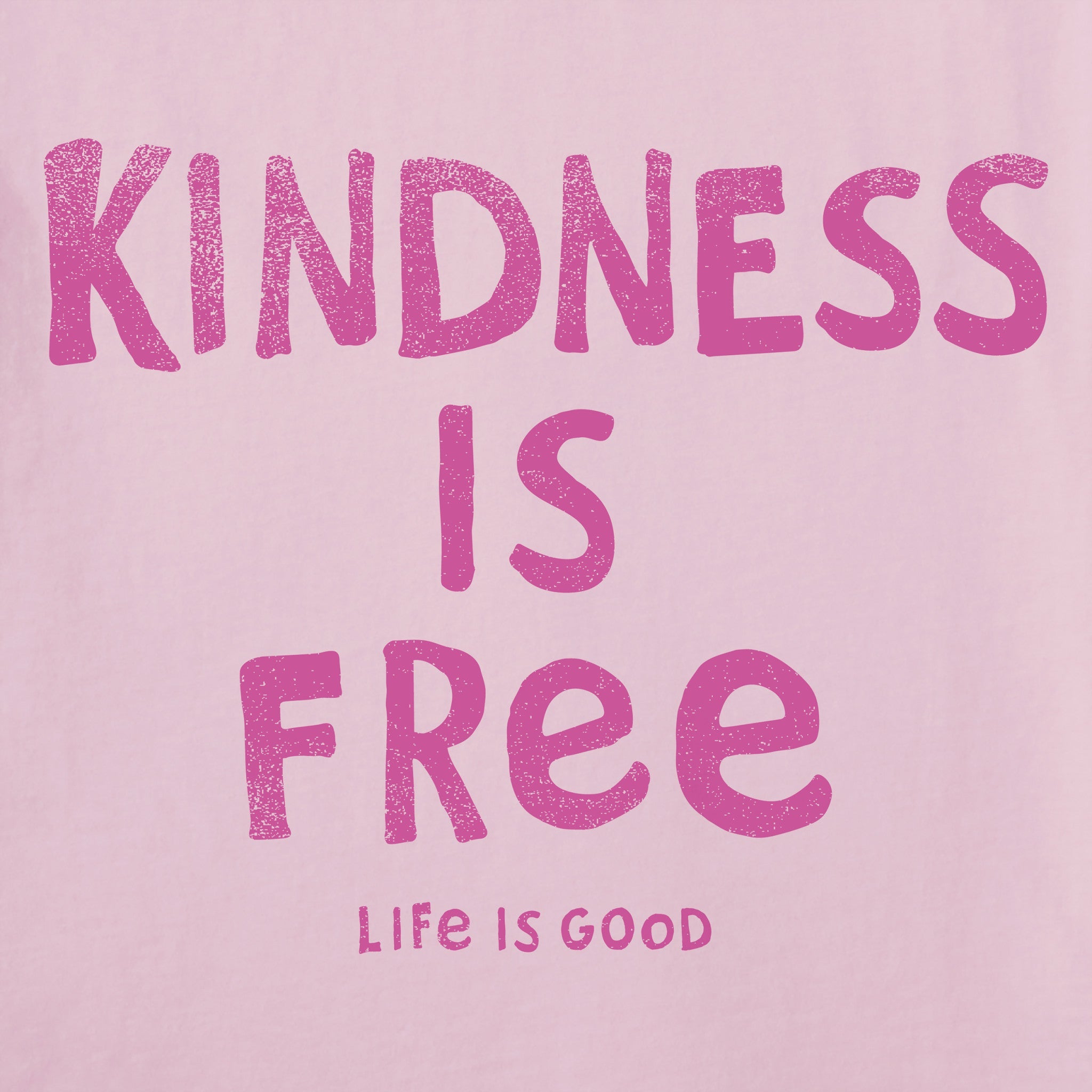 Women's Kindness is Free Long Sleeve Crusher Vee