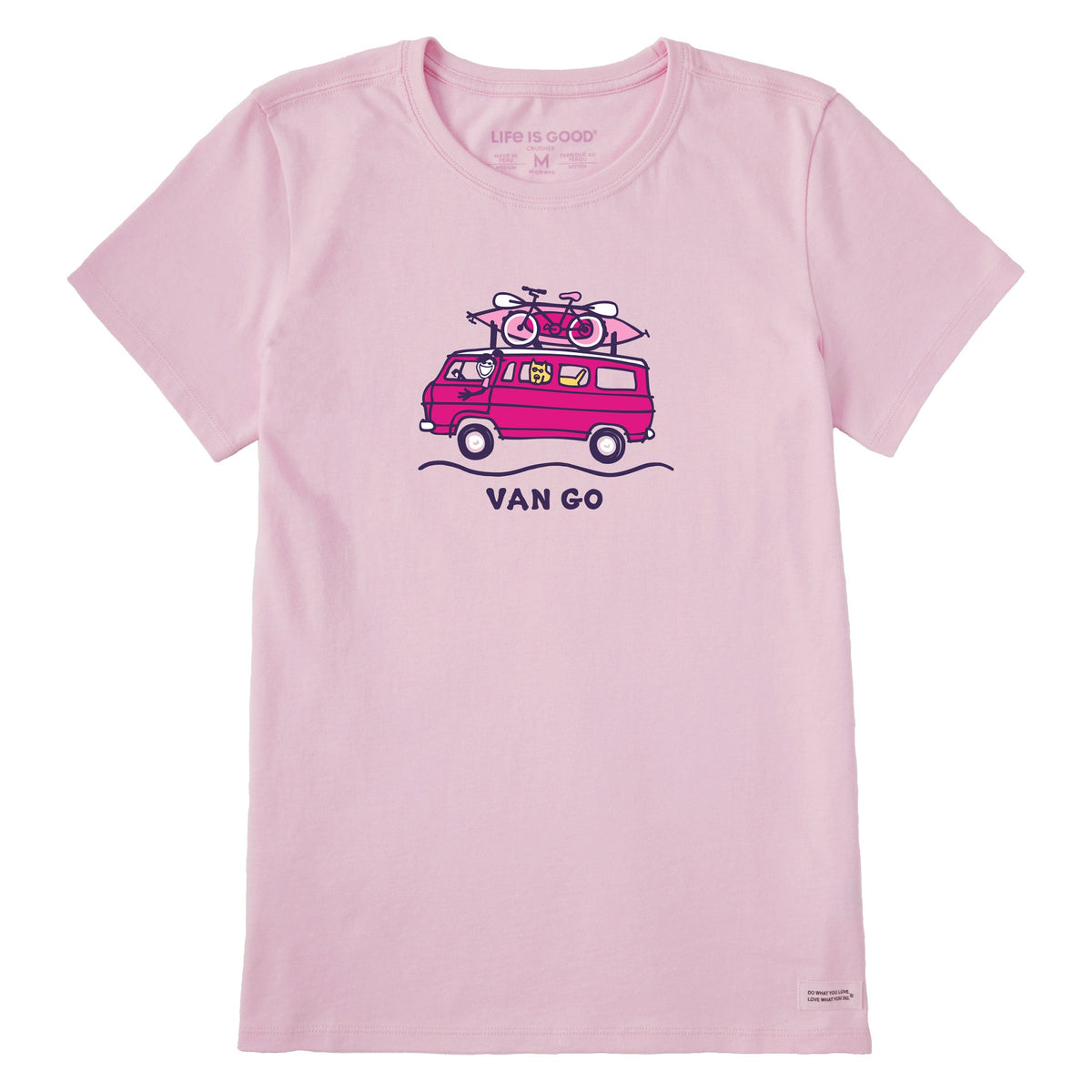Women's Jackie and Rocket Van Go Short Sleeve Crusher Tee