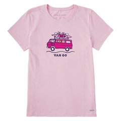 Women's Jackie and Rocket Van Go Short Sleeve Crusher Tee