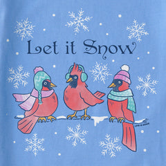 Women's Let it Snow Cardinals Simply True Fleece Crew