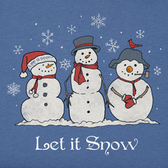 Men's Let it Snowmen Long Sleeve Crusher Tee