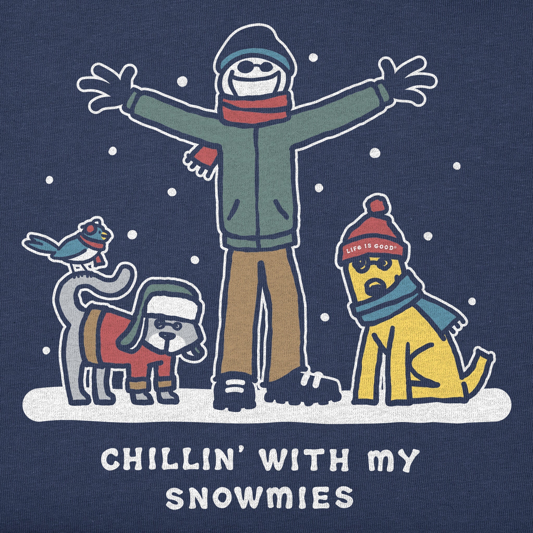 Men's Jake & Friends Snowmies Short Sleeve Crusher Tee