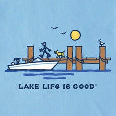 Men's Dock Lake Life is Good Short Sleeve Tee