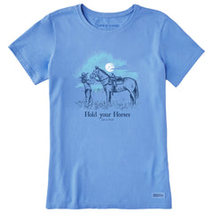 Women's Hold Your Horses Cowgirl Short Sleeve Tee