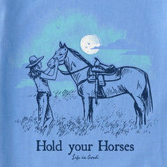 Women's Hold Your Horses Cowgirl Short Sleeve Tee