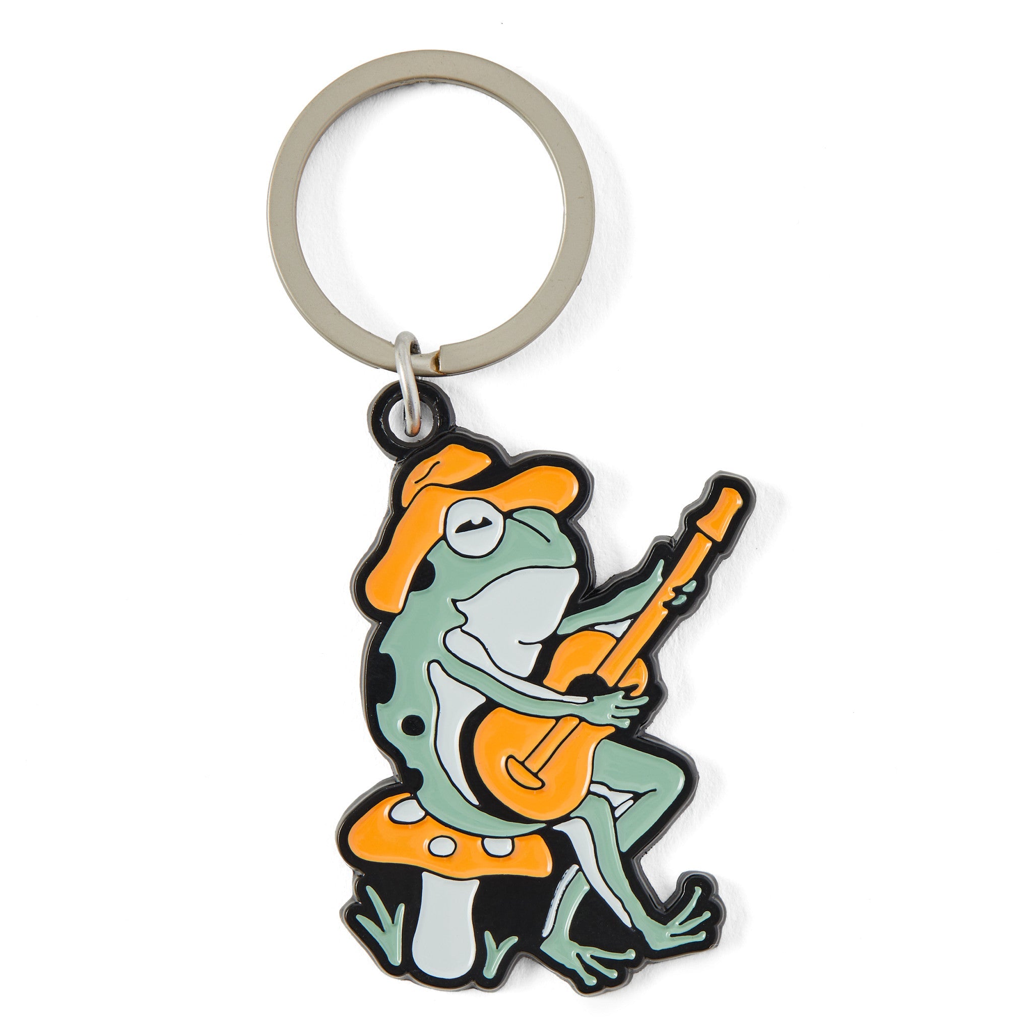 Adult Unisex Frog Guitar  Kind Keychain