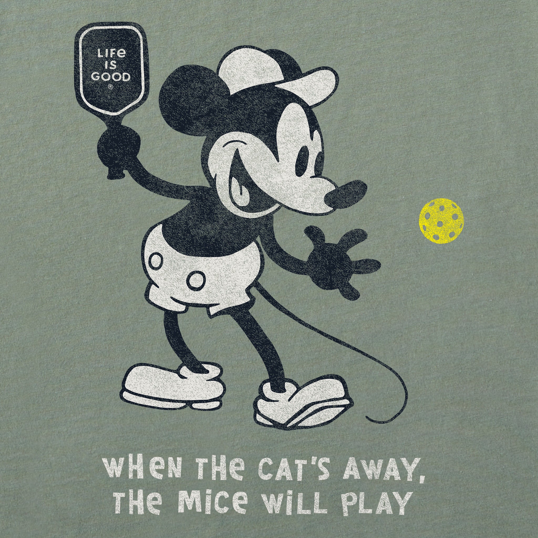Men's Steamboat Willie Pickleball Short Sleeve Tee